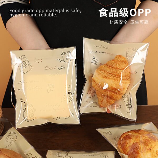 Wholesale Transparent Self-Adhesive Seal Bags for Bagel Bread, Toast, Baguettes, and Small Snack Takeout - Factory Price Guarantee