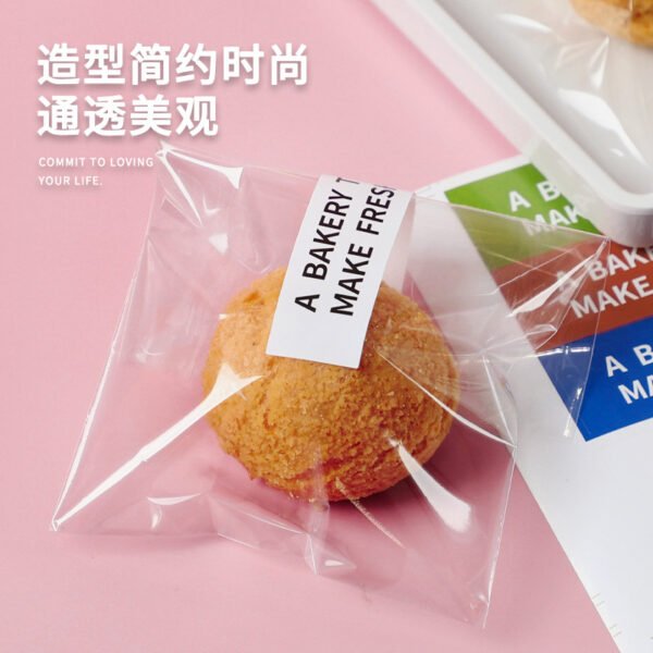Wholesale Transparent Flat-Top Bags for Cookies, Biscuits, Scones, Puffs, and Chocolate Snacks Takeout - Factory Direct Supply