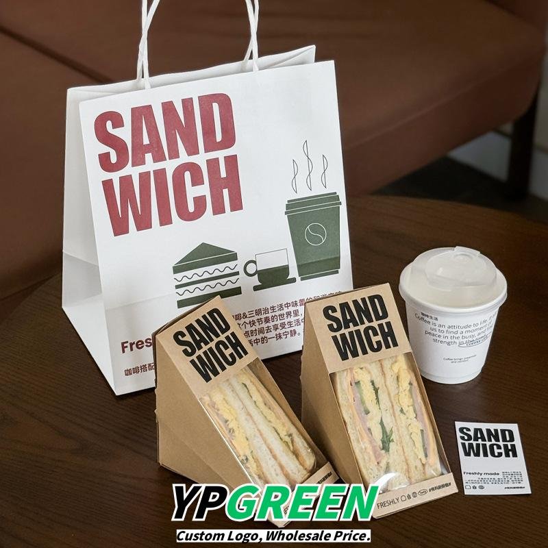 Wholesale Triangular Transparent Thickened Boxes for Sandwich Takeout - Direct Factory