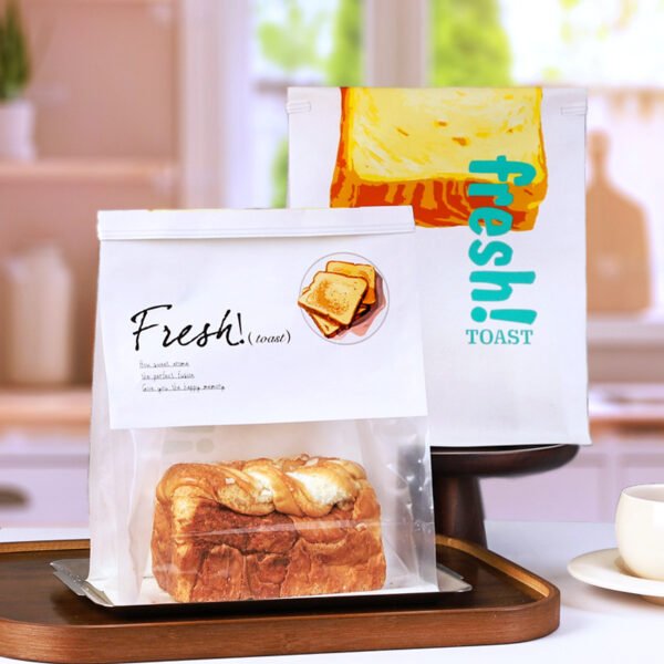 Wholesale Food-Grade Self-Seal Kraft Bags for 450g Toast Bread Takeout - OEM & ODM Available