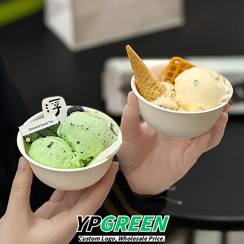 Wholesale Degradable Disposable Paper Cups for Yogurt Pudding and Ice Cream Takeout - Flexible MOQ Factory