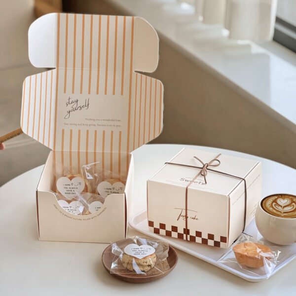 Wholesale Korean IG Style Boxes for Madeleine Scones and Macarons Takeout - Direct Sourcing Partner
