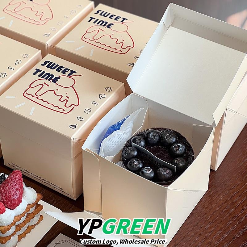 Wholesale Mini 4-Inch Cake Boxes for Cut Desserts, Canelé, and Basque French Pastries Takeout - Factory Outlet for Business
