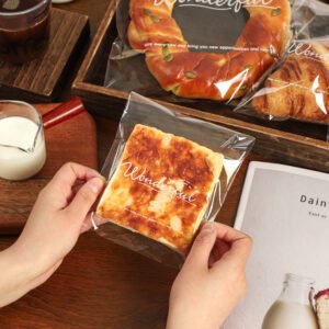 Wholesale Transparent Self-Adhesive Seal Bags for Soda Bread, Toast, Croissants, Baguettes, and Horn Breads Takeout - Factory Direct Supply