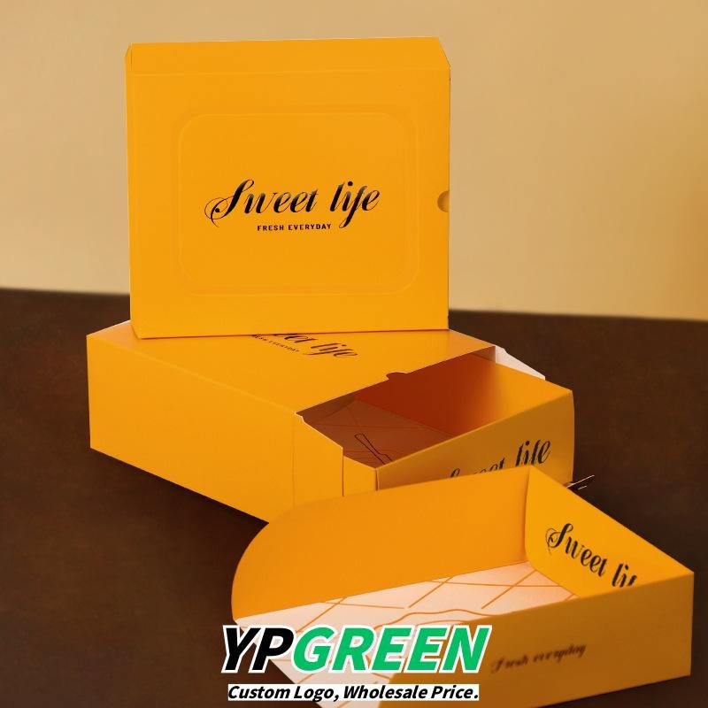 Wholesale Yellow Drawer-Style Pastry Boxes with Small Shovel for Bread, Croissants, and Waffles Takeout - Direct from Factory