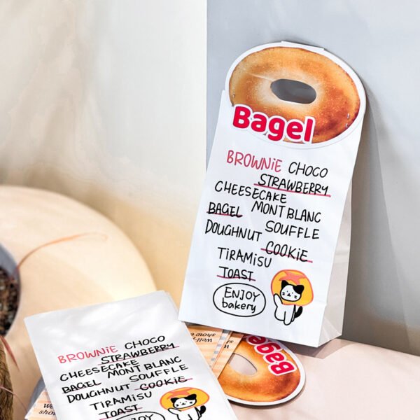 Wholesale Creative Kraft Paper Bags with Card Inserts for Cookies, Cakes, Dim Sum, and Dessert Takeout - Direct Sourcing Partner