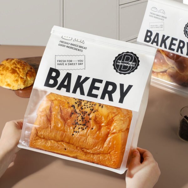 Wholesale Window Self-Seal Bags for 450g Sliced Toast and Mochi Croissants Takeout - Factory-to-Buyer Channel