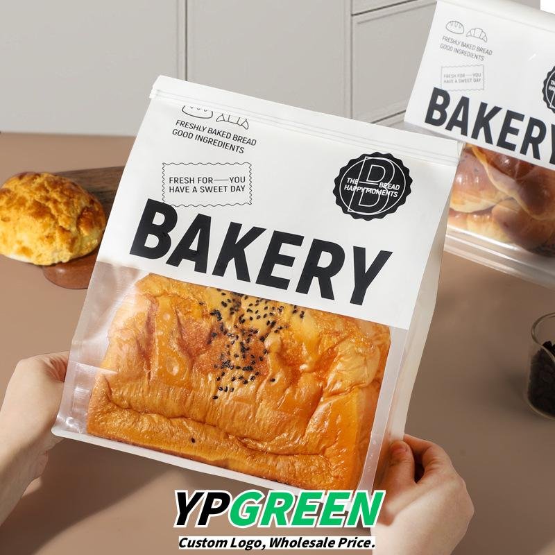 Wholesale Window Self-Seal Bags for 450g Sliced Toast and Mochi Croissants Takeout - Factory-to-Buyer Channel