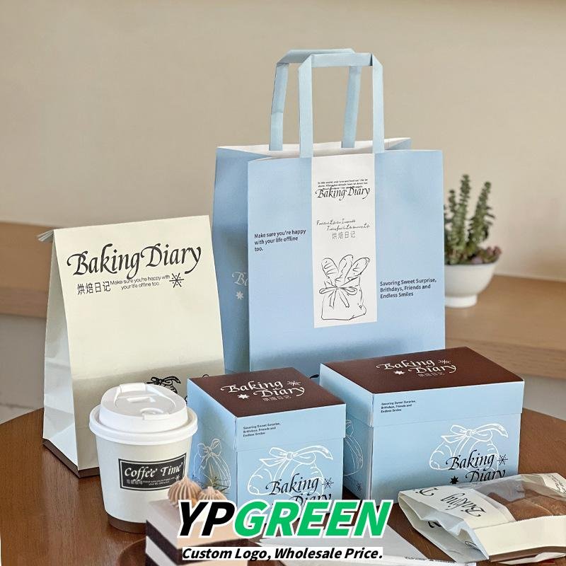 Wholesale Blue French Cream Style Series Packaging for Small Cakes and Bakery Takeout - Supplier Cost Advantage