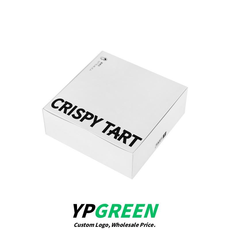 Wholesale White Minimalist Thickened Boxes for 4-6 Egg Tarts Takeout - Direct Factory