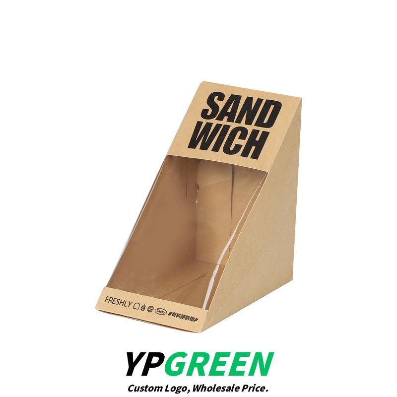 Wholesale Triangular Transparent Thickened Boxes for Sandwich Takeout - Direct Factory