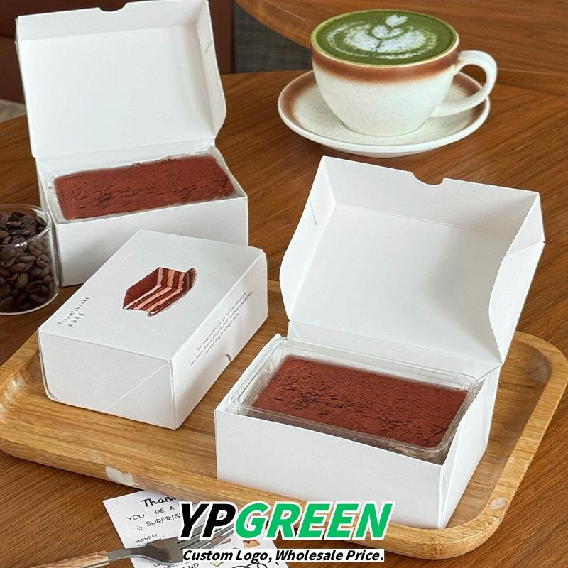 Wholesale Rectangular Tiramisu Cake Boxes and Handheld Bags for Layered Desserts - Factory-to-Buyer Channel