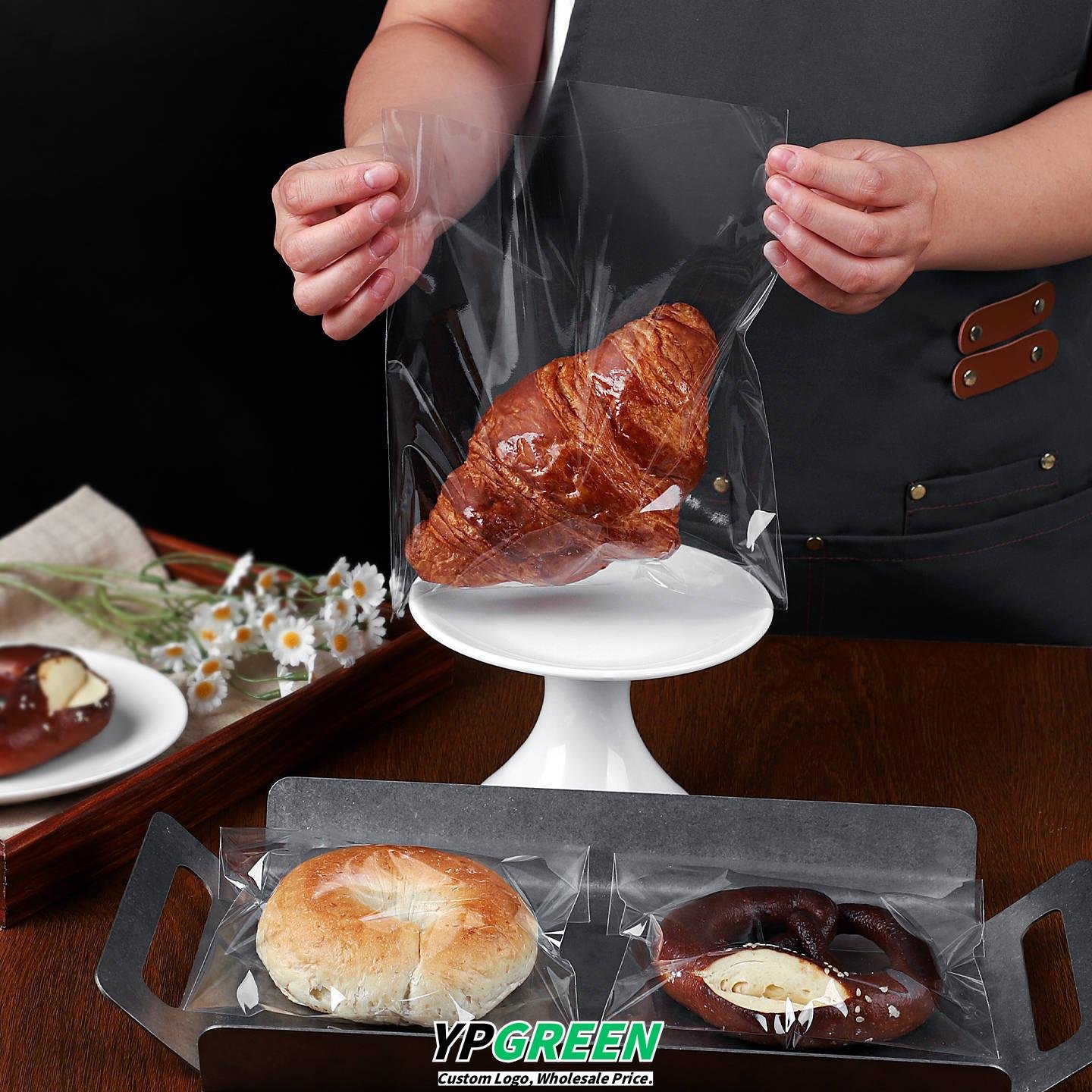 Wholesale Transparent Self-Seal Bags for Individual Scones and Hand-Torn Bread Takeout - OEM & ODM Available
