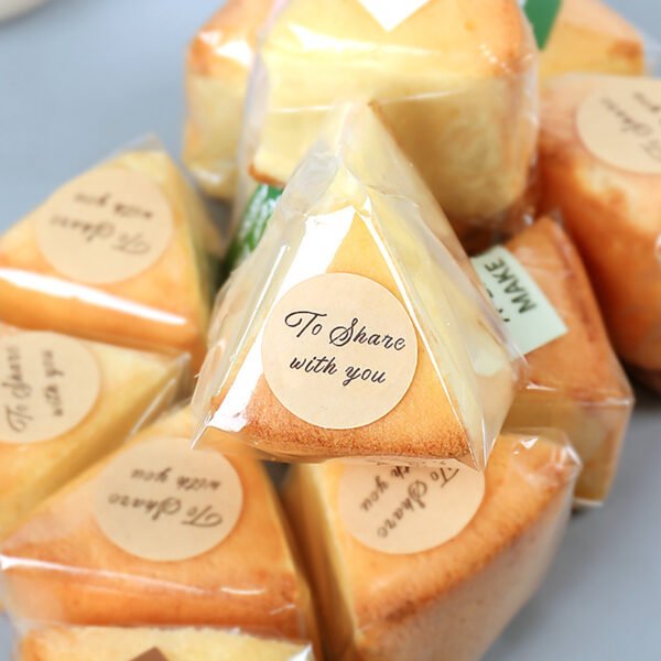 Wholesale Transparent Cellophane Bags for 6-8 Inch Chiffon Cake Slices and Pastry Takeout - Source from Factory