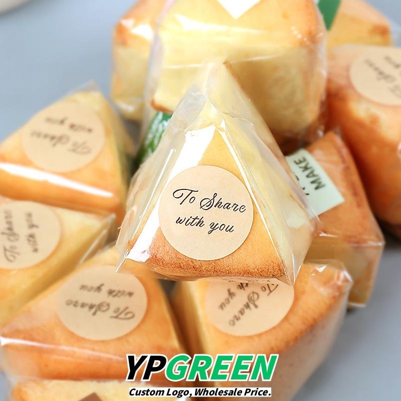 Wholesale Transparent Cellophane Bags for 6-8 Inch Chiffon Cake Slices and Pastry Takeout - Source from Factory