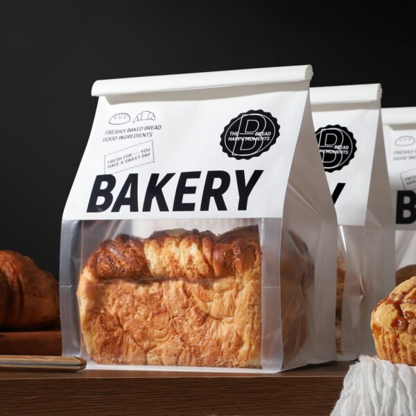 Wholesale Transparent Window Self-Seal Kraft Bags for 450g Toast and Sliced European Bread - Factory to Business