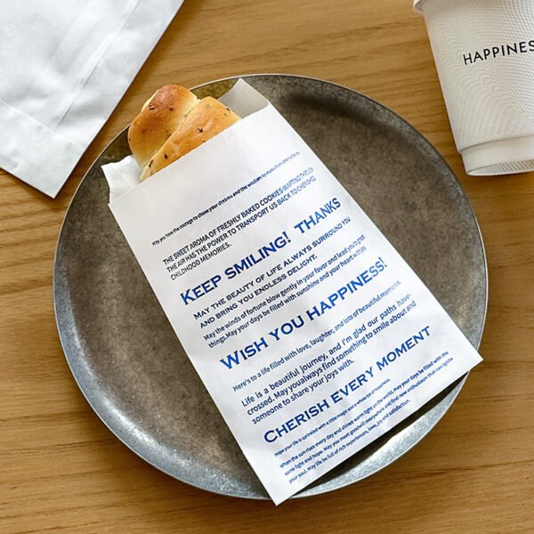 Wholesale Minimalist IG-Style Anti-Oil Paper Bags for Soda Bread, Baguettes, Bagels, and Croissants Takeout - Factory Direct Supply