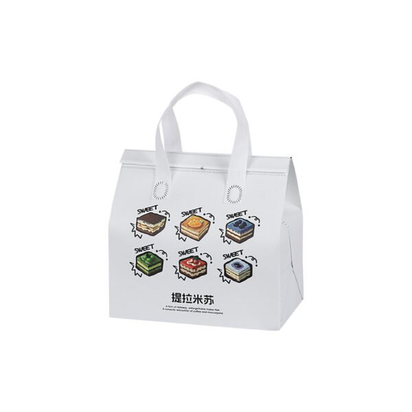Wholesale Insulated Double-Layer Non-Woven Handheld Bags for Tiramisu Cake and Dessert Takeout - Factory Direct Supply