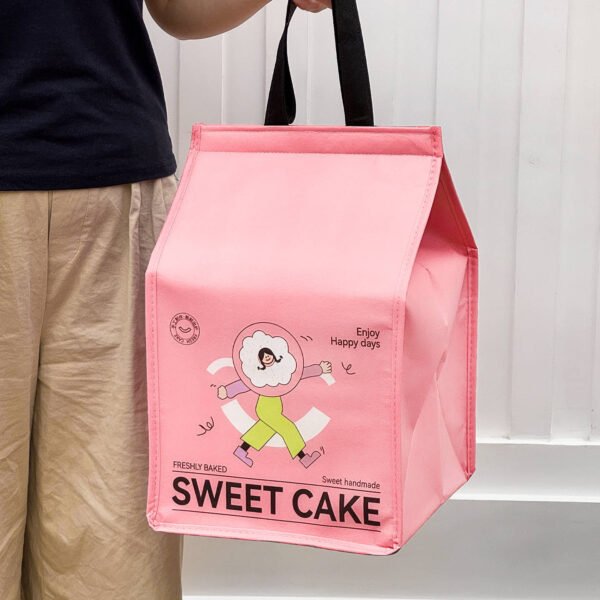 Wholesale Pink Disposable Insulated Bags for 4-6 Inch Cake Takeout - Direct from Manufacturer