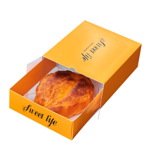 Wholesale Yellow Drawer-Style Pastry Boxes with Small Shovel for Bread, Croissants, and Waffles Takeout - Direct from Factory
