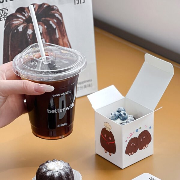 Wholesale Cartoon Single Canelé Boxes with Printing for Mini Bakery Takeout - Factory Direct Supply