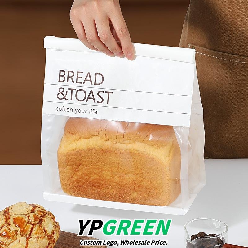 Wholesale Large Transparent Window Self-Seal Bags with Wire Edge for 450g Toast Takeout - Direct from Manufacturer