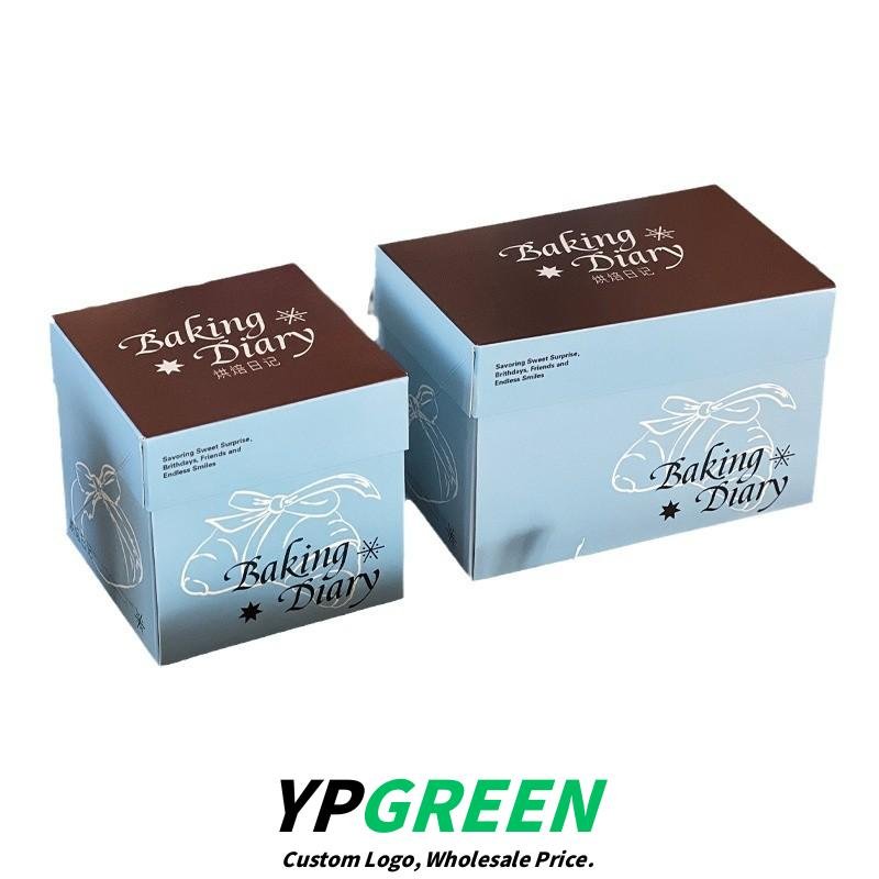 Wholesale Blue French Cream Style Series Packaging for Small Cakes and Bakery Takeout - Supplier Cost Advantage