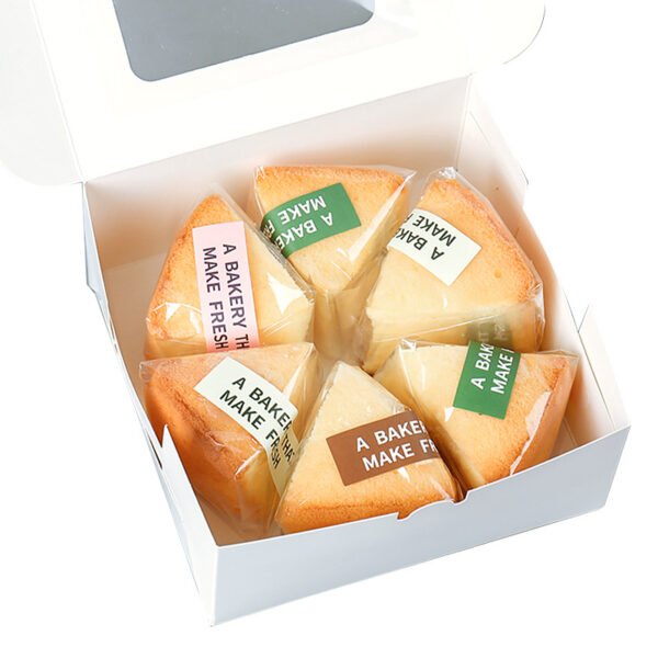 Wholesale Transparent Cellophane Bags for 6-8 Inch Chiffon Cake Slices and Pastry Takeout - Source from Factory