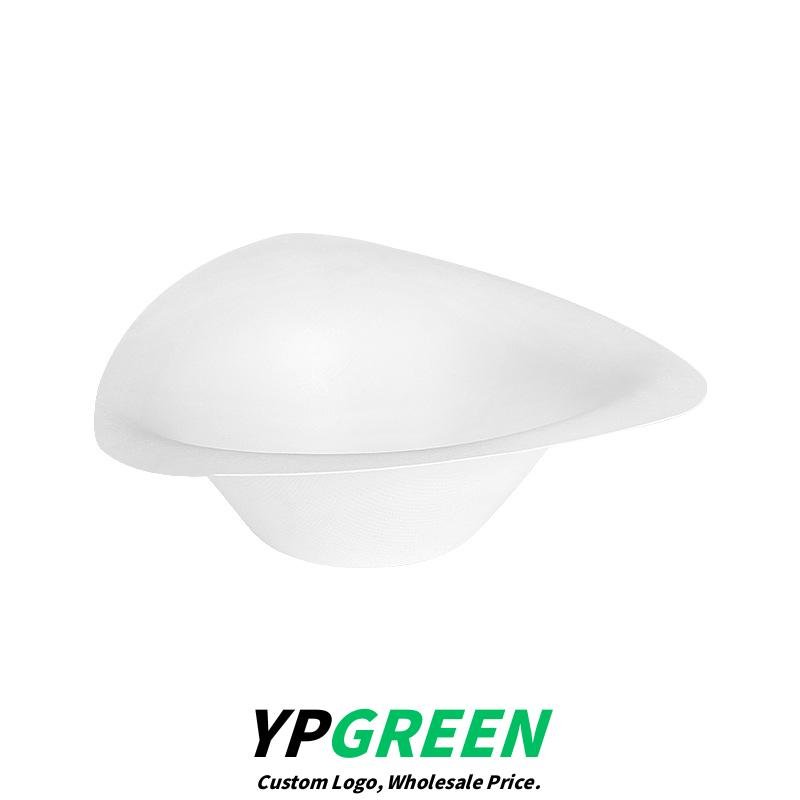 Wholesale Eco-Degradable Triangular Paper Bowls for Ice Cream and Yogurt Takeout - From Our Plant to You