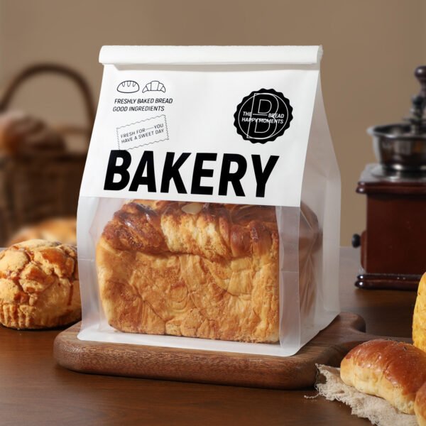 Wholesale Transparent Window Self-Seal Kraft Bags for 450g Toast and Sliced European Bread - Factory to Business