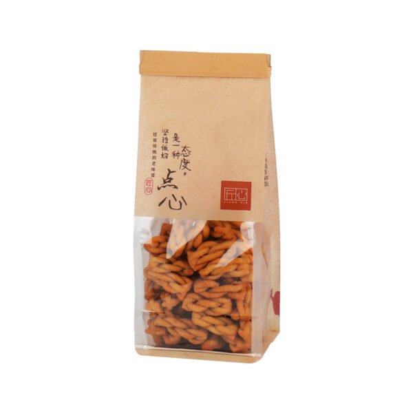 Wholesale Transparent Window Self-Seal Wire-Edge Bags for Handcrafted Cookies and Peach Crisps - Direct from Factory