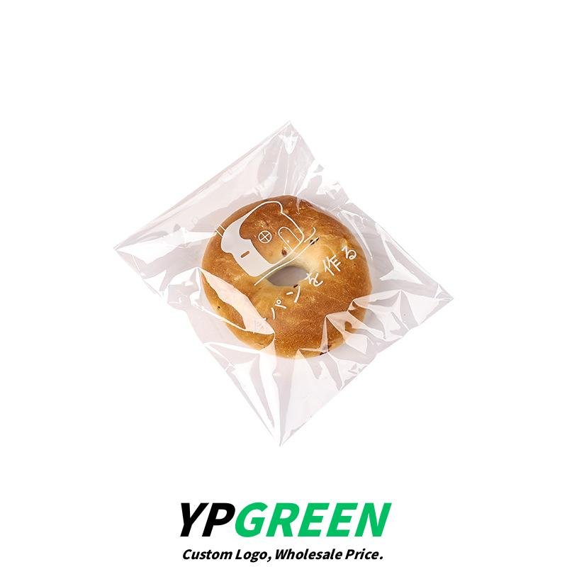 Wholesale Transparent Self-Adhesive Bags for Bagel Bread, Toast, Croissants, Soda Bread, and Donuts Takeout - Direct from Factory