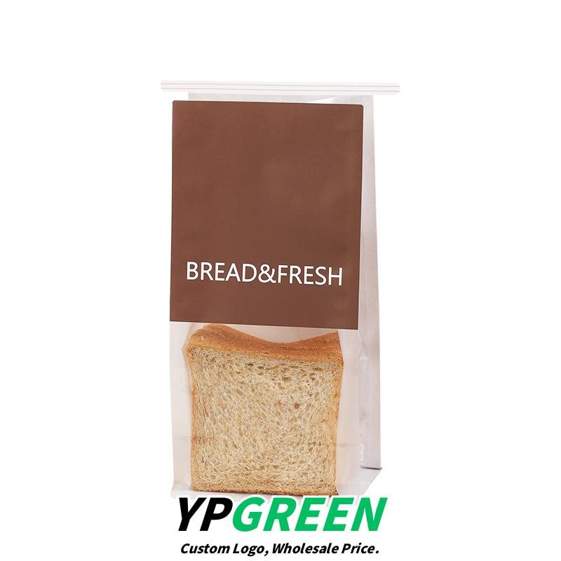 Wholesale Anti-Oil Paper Bags with Windows for Commercial Toast, Croissants, and Horn Breads Takeout - Factory Direct Supply