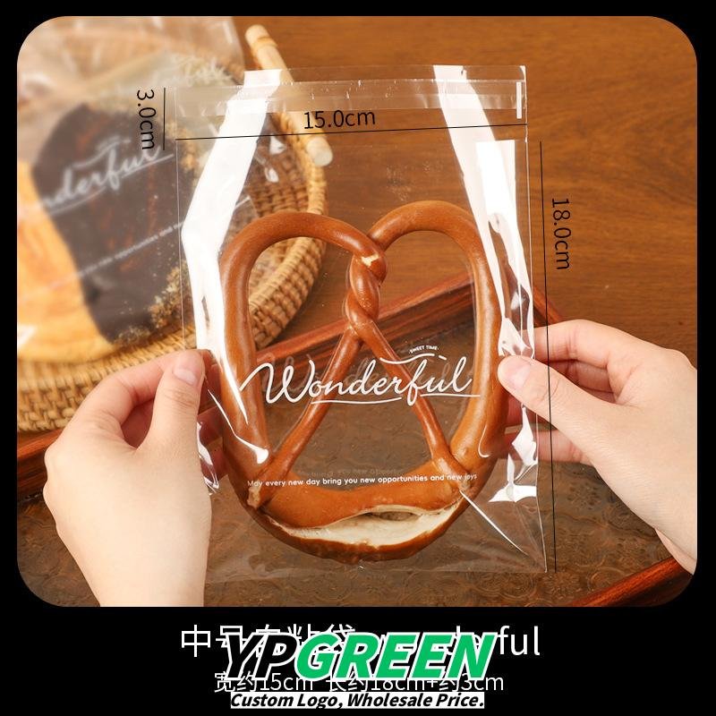 Wholesale Transparent Self-Adhesive Seal Bags for Soda Bread, Toast, Croissants, Baguettes, and Horn Breads Takeout - Factory Direct Supply