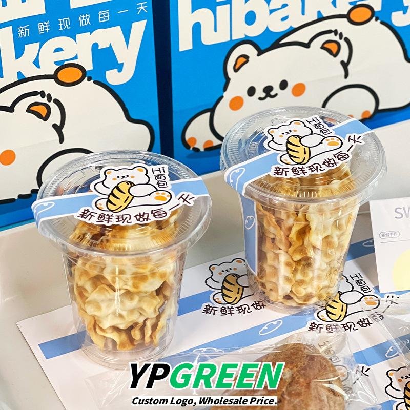 Wholesale Blue Kraft Paper Handheld Bags for Bakery Toast and Dessert Takeout - Scalable Orders