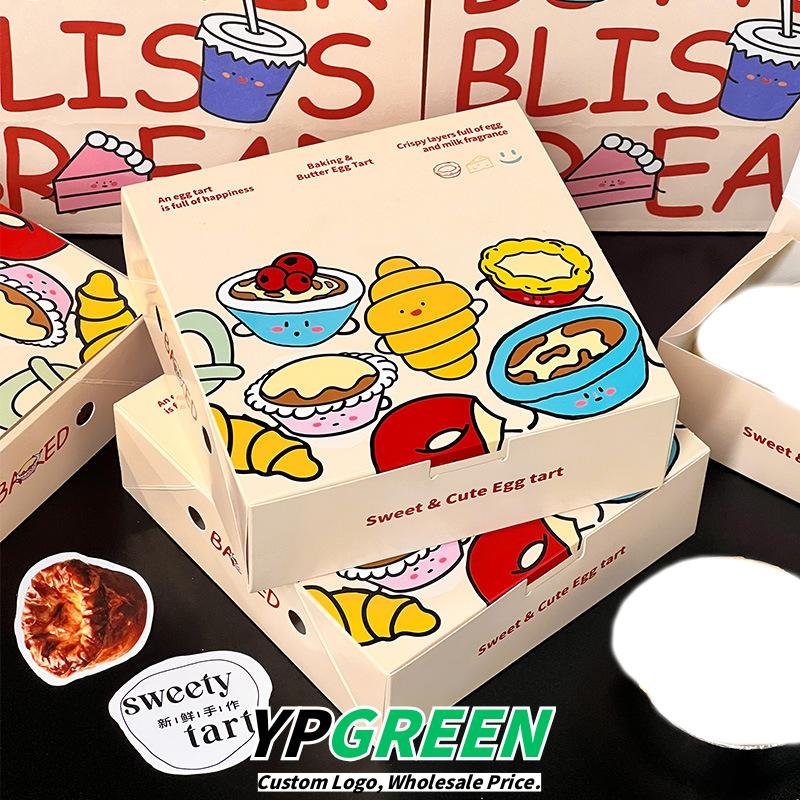 Wholesale Disposable 2-4 Pack Egg Tart Boxes for Portuguese Pastries Takeout - Factory Direct Supply