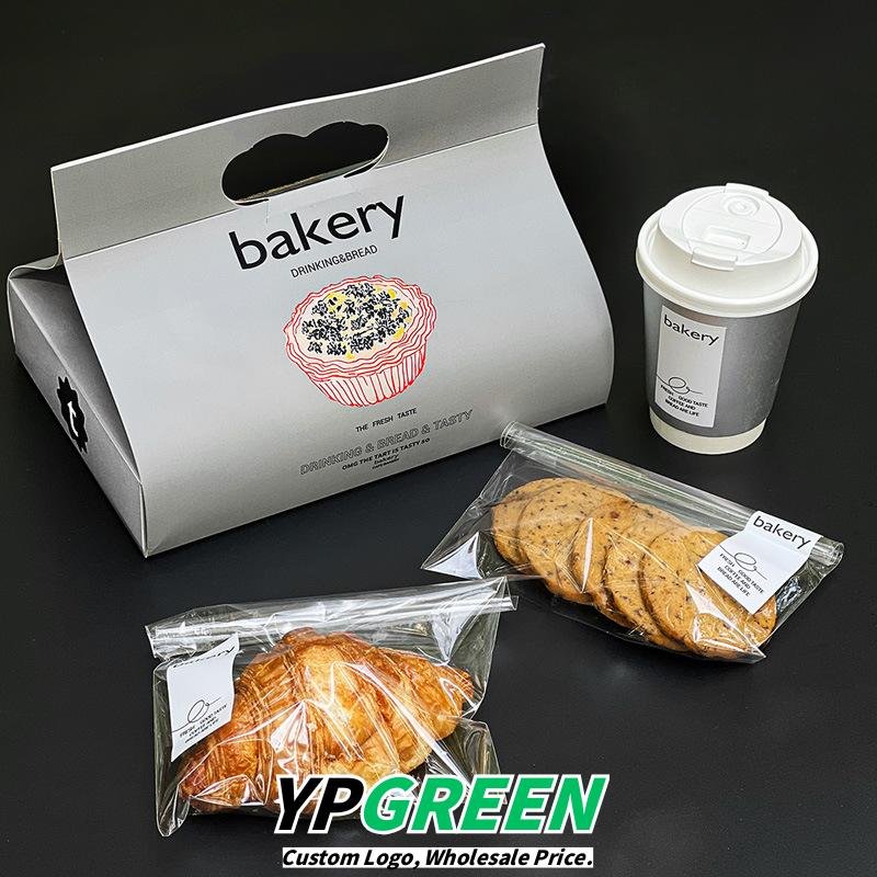 Wholesale Silver Bakery Takeout Boxes for Desserts, Bread, Egg Tarts, Cakes, and Scones - Export Ready