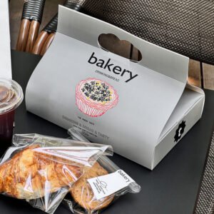 Wholesale Silver Bakery Takeout Boxes for Desserts, Bread, Egg Tarts, Cakes, and Scones - Export Ready