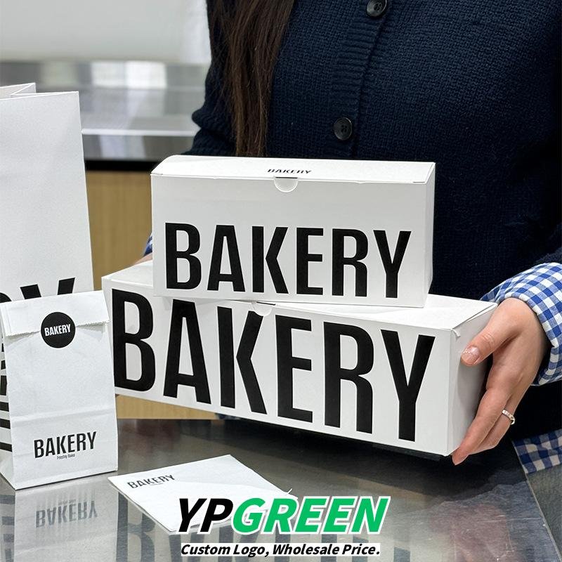 Wholesale Minimalist Donut Series Kraft Handheld Bags for Dessert Takeout - Factory Direct Supply