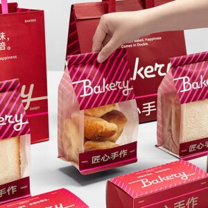 Wholesale Printed Self-Seal Bags with Wire Edge for 450g Sliced Toast Takeout - Factory Direct Supply