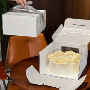 Wholesale 4-6-8 Inch Square Cake Boxes for Birthday Basque Takeout - Factory Price Guarantee