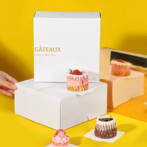 Wholesale Golden High-End 4-Pack Mousse Pastry Boxes for French Dessert Takeout - Factory Direct Supply