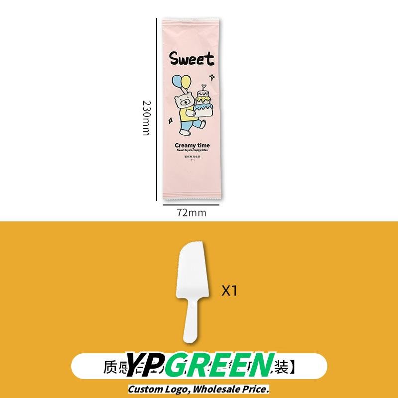 Wholesale Cartoon Disposable Birthday Cake Cutlery Set with Thickened Plates and Trays for Baking Serving - Factory Direct Supply