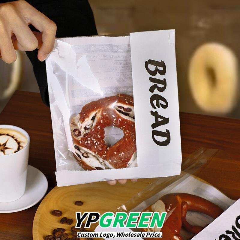 Wholesale Transparent Rolled Edge Wire Seal Food Bags for Mini Toast, Cookies, Ice Bread, and Mochi Packaging - Factory Price Guarantee