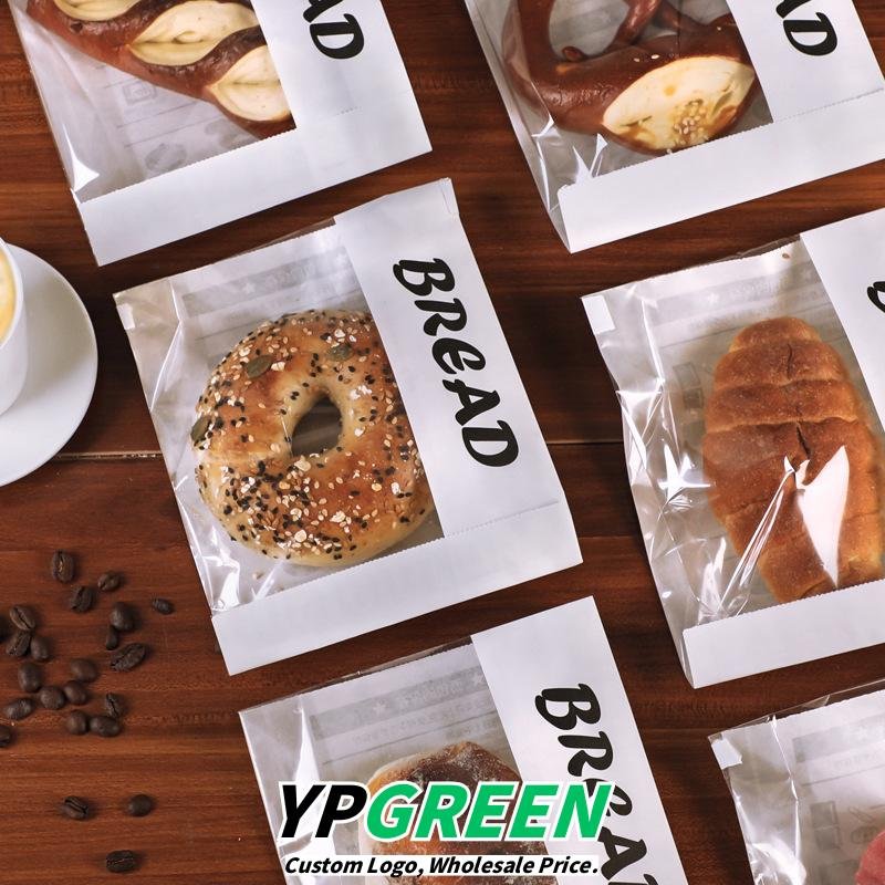 Wholesale Transparent Rolled Edge Wire Seal Food Bags for Mini Toast, Cookies, Ice Bread, and Mochi Packaging - Factory Price Guarantee