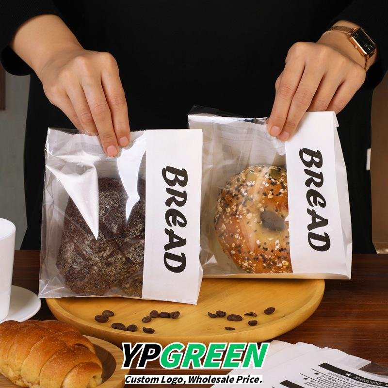 Wholesale Transparent Rolled Edge Wire Seal Food Bags for Mini Toast, Cookies, Ice Bread, and Mochi Packaging - Factory Price Guarantee