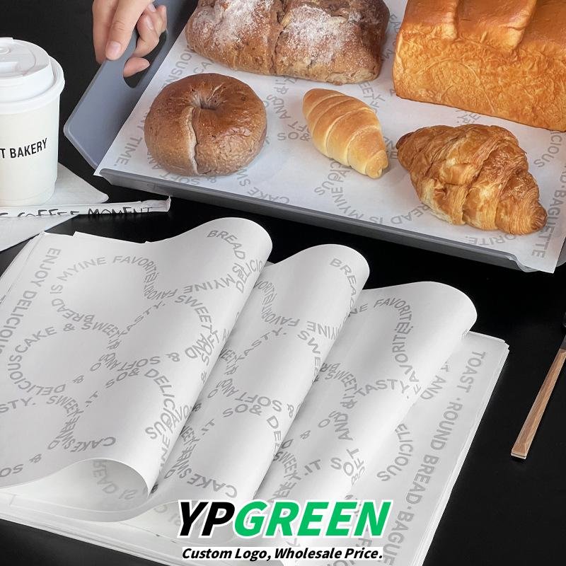 Wholesale Oil-Proof Disposable Tray Liner Paper for Bakery Sandwiches, Bread Wraps, Cakes, and Dessert Packaging - Low MOQ Ready