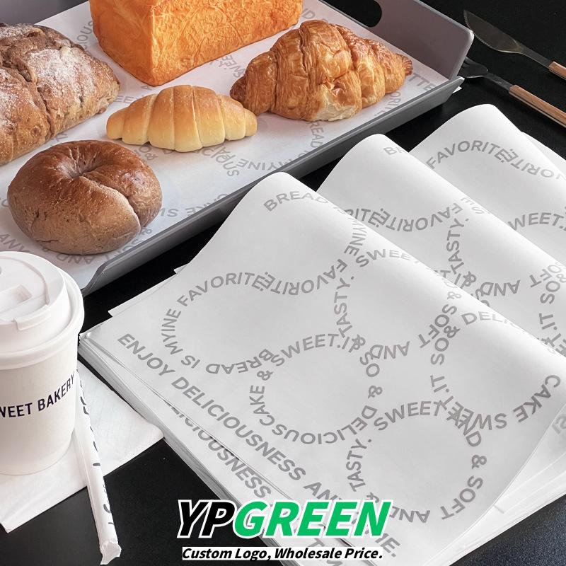 Wholesale Oil-Proof Disposable Tray Liner Paper for Bakery Sandwiches, Bread Wraps, Cakes, and Dessert Packaging - Low MOQ Ready