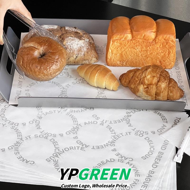 Wholesale Oil-Proof Disposable Tray Liner Paper for Bakery Sandwiches, Bread Wraps, Cakes, and Dessert Packaging - Low MOQ Ready
