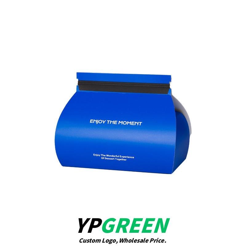 Wholesale High-End Klein Blue Cake Roll Boxes with Tray for Swiss Roll Pastry Takeout - Direct from Factory